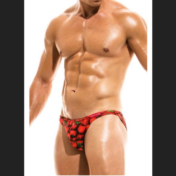 Modus Vivendi Red Strawberry Low Cut Swim Brief - Picture 2 of 4